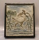 21729 RC Relief, Heron, November 1959 Knud Kyhn  35.5 x 31 cm
 Royal Copenhagen Art Pottery
