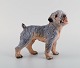 Dahl Jensen porcelænsfigur. Terrier. Modelnummer 1050. 1930/40