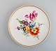 Antique Meissen plate in hand-painted porcelain with floral motifs. 19th / 20th 
century.
