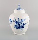 Large Royal Copenhagen Blue Flower Curved lidded bojan. Dated 1960.
