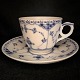 Royal Copenhagen, blue fluted half lace; A mustard pot of porcelain #744