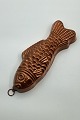 Fish shape in metal copper c. 1940