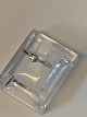 Princess ring with brilliant 14 carat white gold
Size 51