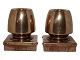 Modern Danish
Pair of brass candle light holders with unknown signature