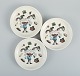 Rörstrand. Three porcelain plates with Pippi Longstocking motif.
Late 1900s.