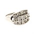 14kt whitegold ring with 15 daimonds 0,03-0,15ct. Ringsize: 53