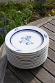 Blå Nellike B&G porcelæn. Frokosttallerkener 21,5cm