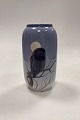 Royal Copenhagen Art Nouveau Vase with Owl No. 347/107