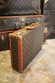 Gammel Louis Vuitton vintage mappe "President" i brunt monogram kanvas...