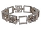 N.E. From silver
Modern bracelet  with clear stones from around 
1970-1980