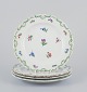 L'Art 
præsenterer: 
Meissen, 
Tyskland. 
Et sæt på fire 
antikke 
tallerkener af 
porcelæn.