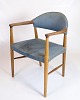 Armchair - Teak 
- Seat in Blue 
Fabric - Kurt 
Olsen - ...