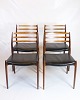 Set of Six 
Dining Chairs - 
Model 78 - 
Rosewood & 
Black ...
