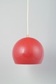 L'Art presents: 
Verner 
Panton: Topan 
pendant lamp in 
red lacquered 
metal.