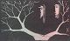 L'Art presents: 
Woodcut, 
Åke Holm, 
Sweden, c. 
1950s.