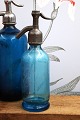 K&Co. presents: 
Decorative, 
rare French 
mini glass 
siphon from the 
early 1900s in 
turquoise 
blue...