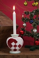 vare nr: Aluminia rødt julehjerte