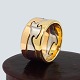 Georg Jensen, Nina Koppel; Fusion ring, three rings made in 18k, gold, white 
gold and rose gold
