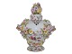 German porcelainSmall lidded bottle with many flowers