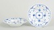 Royal Copenhagen Blue Fluted Half Lace, set of two small deep plates.