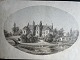 Tegning af Næsbyholm Slot ca 1850.