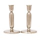 Aabenraa Antikvitetshandel præsenterer: Et Par Just Andersen Art Deco lysestager udført i tin. H: 16cm
