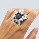 Regitze Overgaard for Georg Jensen; Blomsterring i sølv med månesten, nr. 562b