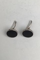 Danam Antik præsenterer: Georg Jensen Sterling Sølv Manchetknapper No. 201B (Onyx)