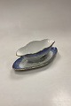 Royal Copenhagen Blue Fish Set Sauce Bowl on a Fixed Dish No. 3003