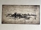 Radering af Ernst Zeuthen - Odense Å 1925-29.