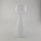 Hyacintvase i hvidt glas25 cm
