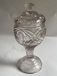 Irsk pokal med låg i slebet glas 19. Århundrede