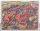 L'Art præsenterer: Holger Dall (1903–1986), oliemaleri på lærred, listet dansk kunstner.