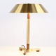Osted Antik & Design præsenterer: Jo Hammerborg President Bordlampe i Teak og Messing Fog & Mørup 1960erne