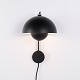 Osted Antik & Design præsenterer: Flowerpot VP8 væglampe i sort af Verner Panton for &Tradition
