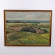 Oliemaleri med Landskab, Marker og Gårde, ca. 1940–1960, ...