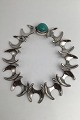 Danam Antik præsenterer: Georg Jensen Sterling Sølv Halskæde No. 130 Turkis
