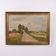Landskabsmaleri på Lærred i Guldramme 58,5 x 78 cm