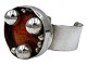 Jacob HullArmring med stor orange midte  fra 1960-1970