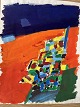 Gouache - Komposition af den svenske kunstner Lars Bertle.