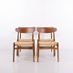 Hans J. Wegner CH23 Spisebordsstole med Rygstykke i Teak ...