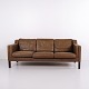 Stouby 3-Personers Sofa i Brunt Læder, Dansk Design, ...