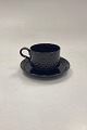 Bing og Grøndahl/Kronjyden Stentøj Sort Cordial Kaffekop ...