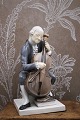 Bing & Grøndahl figur af en cellist i ført rokoko tøj...