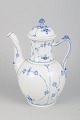 Royal Copenhagen Musselmalet Riflet, meget stor kaffekande.