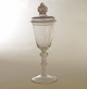 Aabenraa Antikvitetshandel præsenterer: Lågpokal Nøstetangen eller Hurdal med indgravering "Giertrud Arbin den ...