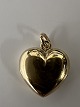 Antik Huset præsenterer: 14 karat guld Hjerte.Charms / Vedhæng.Højde 1,6 cm.