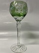 Antik Huset præsenterer: Rømer Glas Rødvin Grøn.Højde 21 cm
