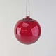 Kinnerup Antik & Porcelæn præsenterer: Holmegaard glaskuglerubinrød10 cm
