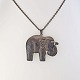 Kinnerup Antik & Porcelæn præsenterer: Herman Siersbøl halskæde med elefant Sterling sølv71 cm